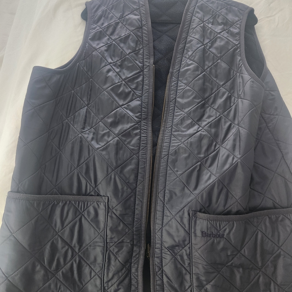 Barbour Navy Quilted Lined Vest